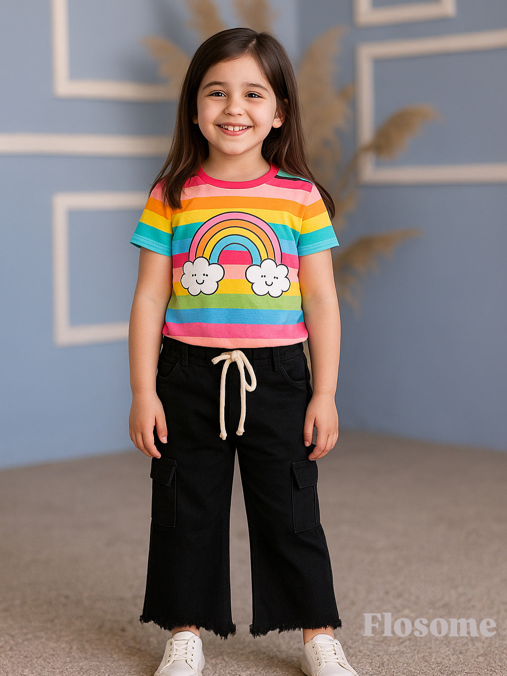 Black Cargo Kids Jeans