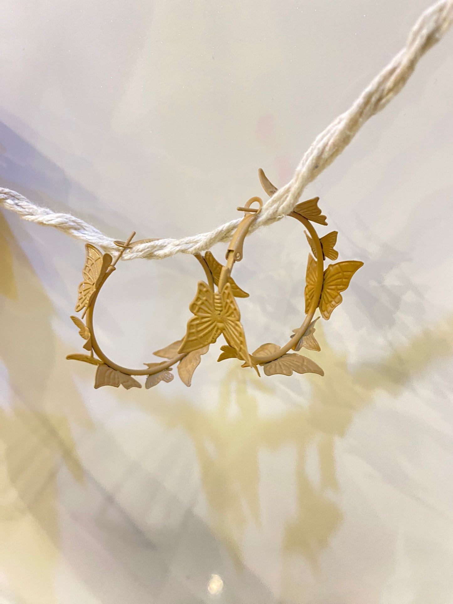 Butterfly Hoop Earring -A016