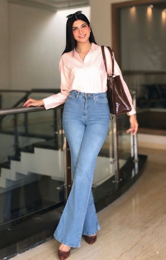 Light Blue Boot Cut Jeans