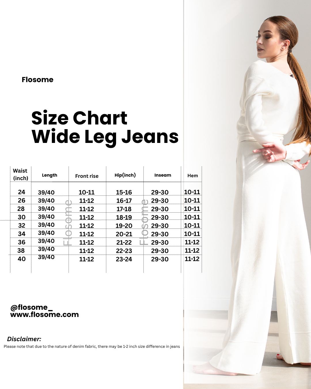 Dark Blue Wide Leg Jeans