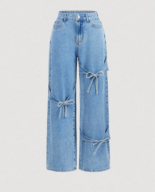 Bowtie Wide leg Jeans